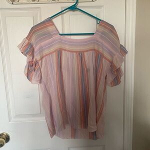 Tribal Striped Multicolor Women's Top